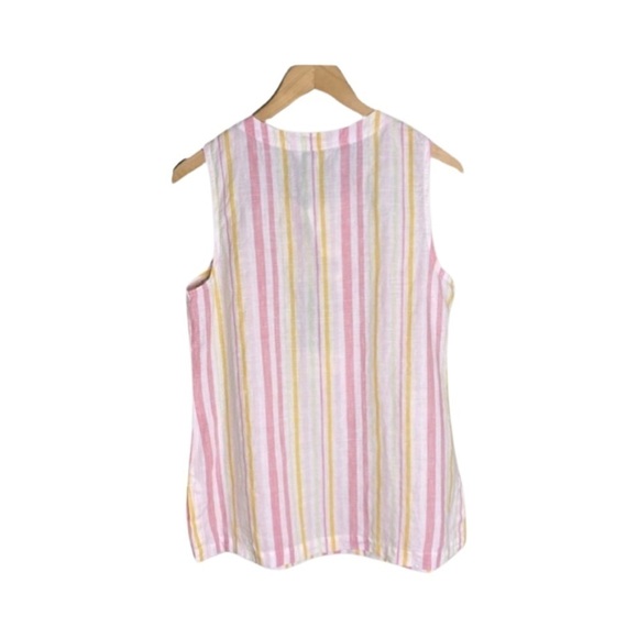 Tommy Bahama Crescent Bay Sleeveless Linen Tunic Tank NWT Size SP - Picture 2 of 5